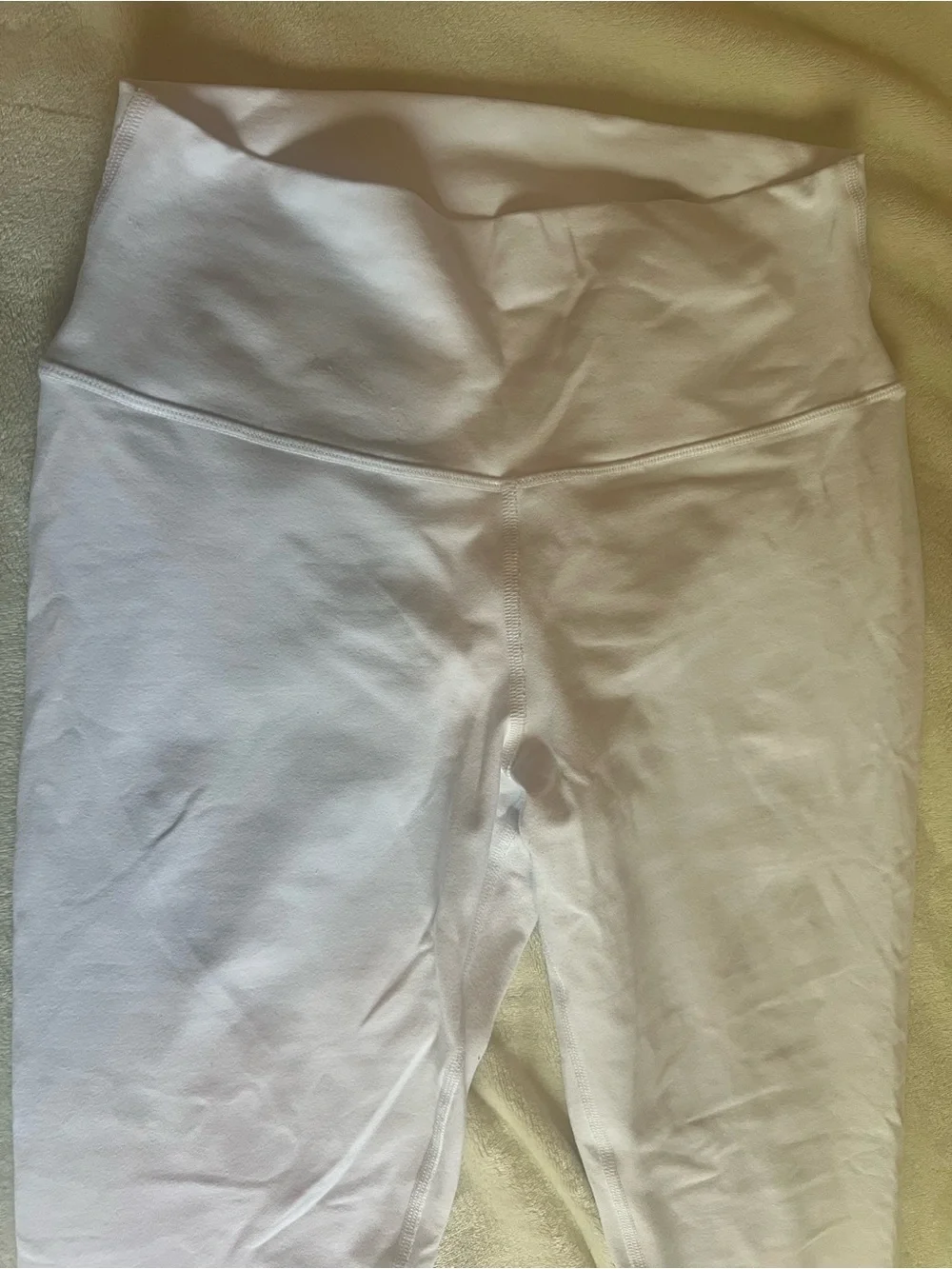 Alo Yoga White Full Length High-Waist Airbrush Leggings L